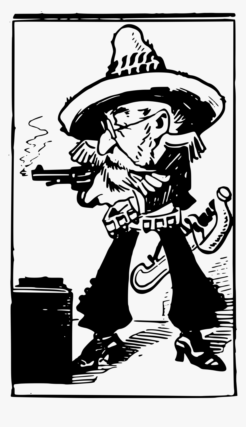 Old Cowboy Clip Arts Gambar  Kartun Tengkorak  Merokok  HD 