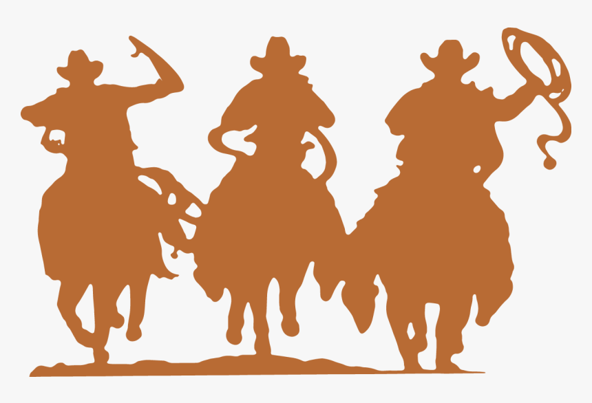 Monte Creek Ranch Winery Cowboy Image - Free Cowboy Horse Silhouette, HD Png Download, Free Download