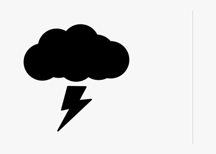 Transparent Thunder Png - Thunder Silhouette, Png Download, Free Download