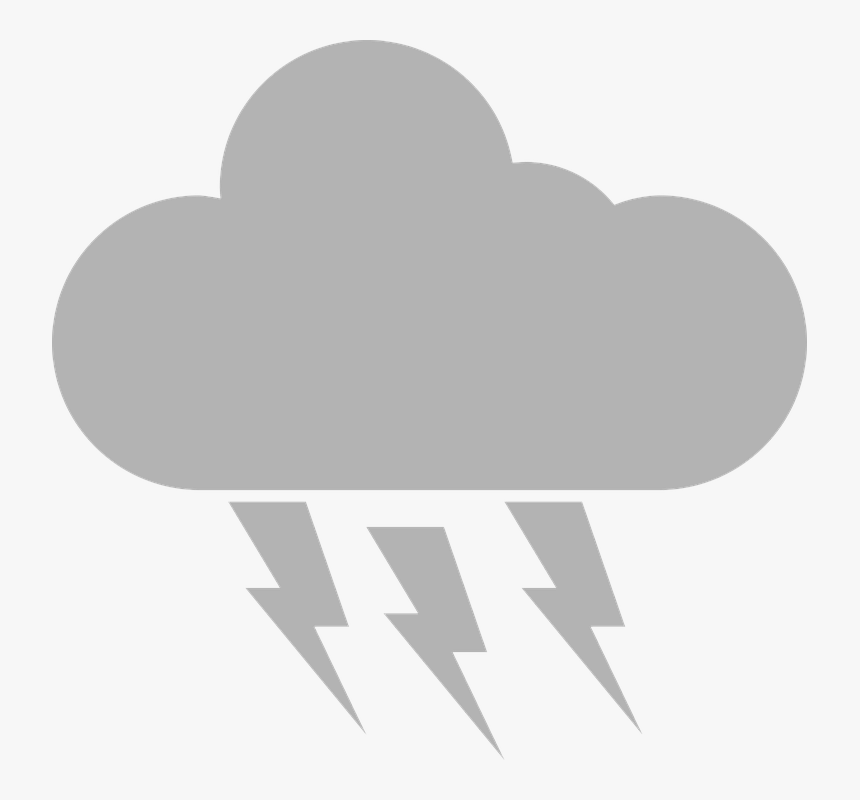 Thunder, Thundercloud, Thunderstorm, Cloud, Storm - Thundercloud Png, Transparent Png, Free Download