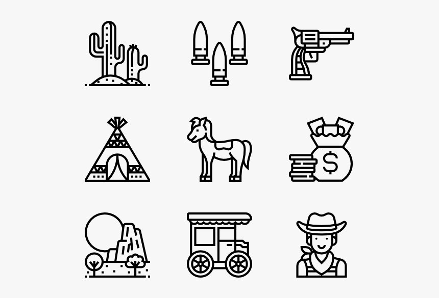 Cowboy - Design Vector Icon, HD Png Download, Free Download