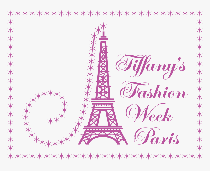 Tiffany Fashion Week Paris With Border Png For Facebook - Printable France Coloring Pages, Transparent Png, Free Download