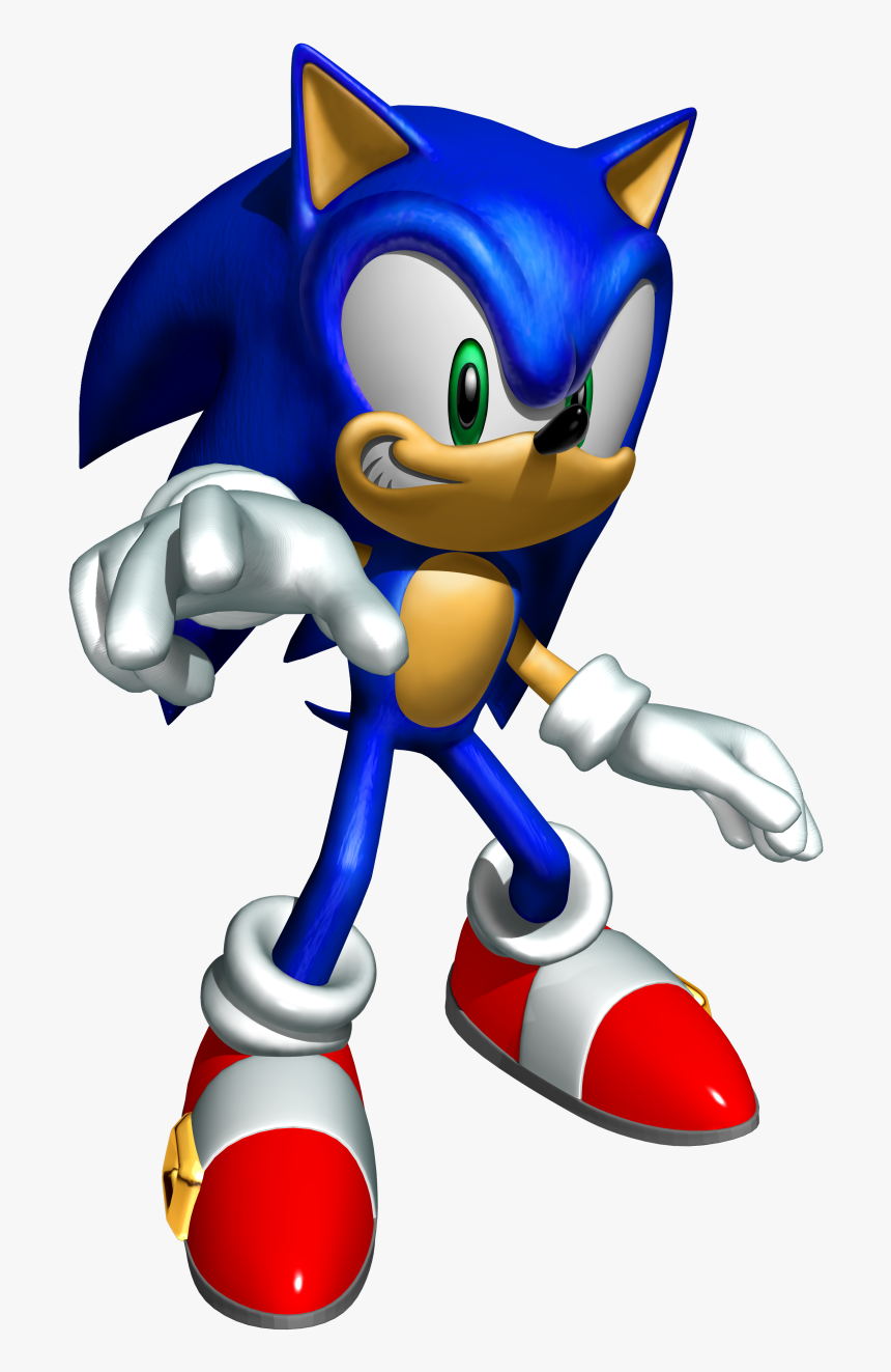 Sonic The Hedgehog Clipart Printable - Sonic Heroes Sonic Model, HD Png Download, Free Download