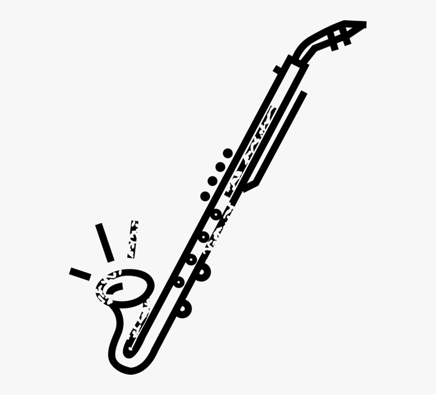 Black and white sketch of an oboe on Craiyon