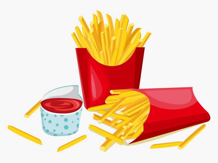 Hamburger Hot Dog French Fries Fast Food French Cuisine - Hamburguer Desenho Png, Transparent Png, Free Download