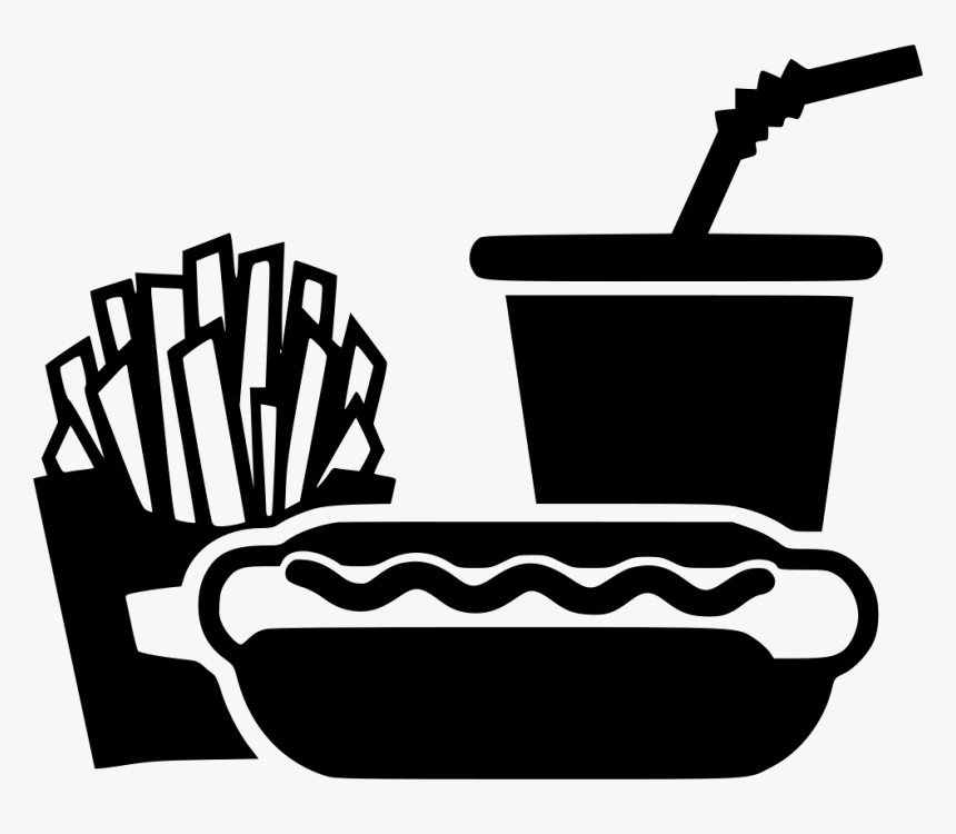 Hot Dog Sausage Soda Cup French Fries - French Fries Icon Png, Transparent Png, Free Download