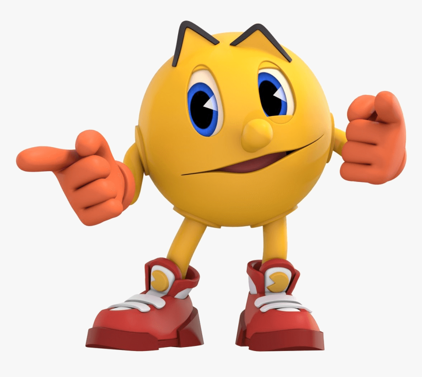 Pacman Pointing Finger - Pac Man Ghostly, HD Png Download, Free Download
