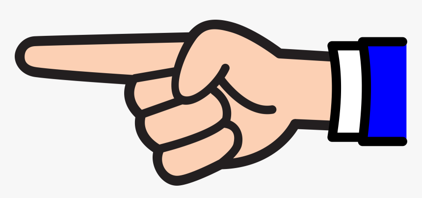 Finger Point Clip Art - Pointing Finger Clipart, HD Png Download, Free Download