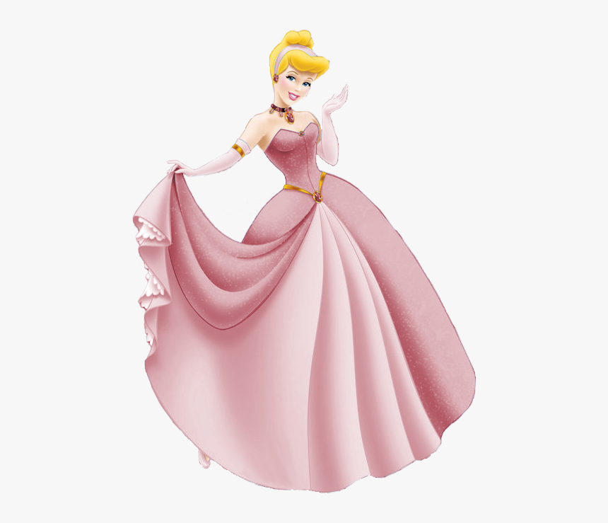 Disney Princess In Which Colour Cinderella Looks Best - Cinderella With Pink Colour Dress, HD Png Download, Free Download