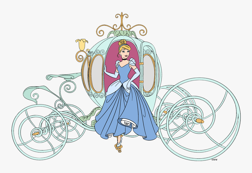 Clip Art Disney Galore - Cinderella And Pumpkin Carriage, HD Png Download, Free Download