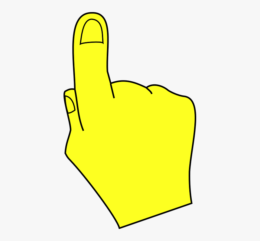 Hand Point Pointing Finger One Transparent Image - Pointing Hands Clip Art, HD Png Download, Free Download