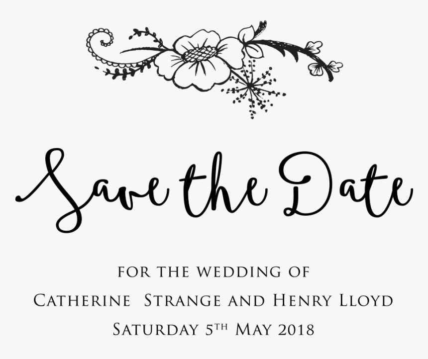 Wedding Save The Date Png, Transparent Png, Free Download