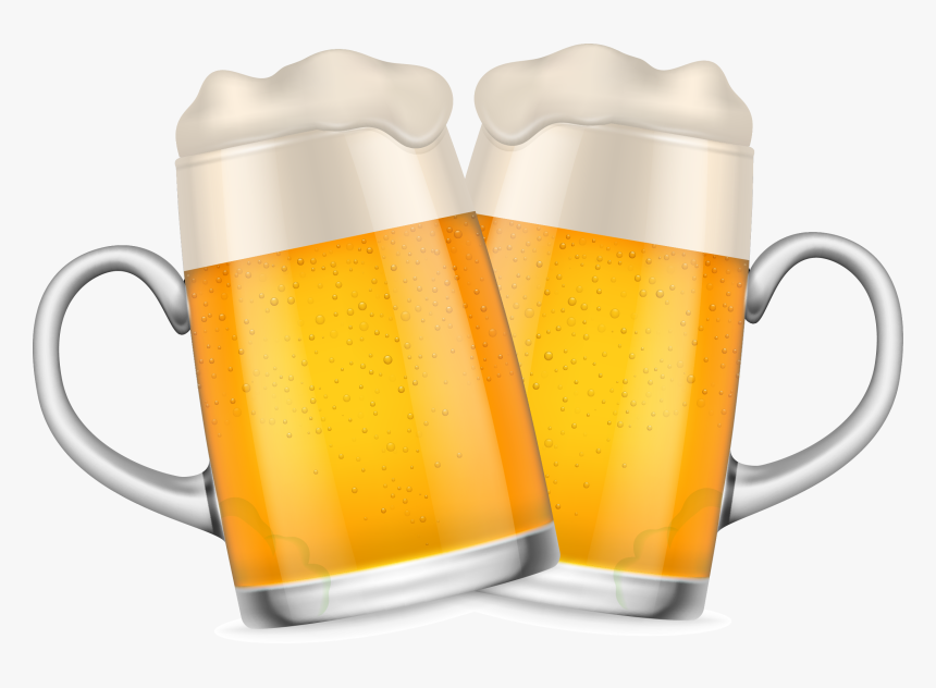 Transparent Beer Glass Silhouette Png - Beer Mugs Cheers Png, Png Download, Free Download