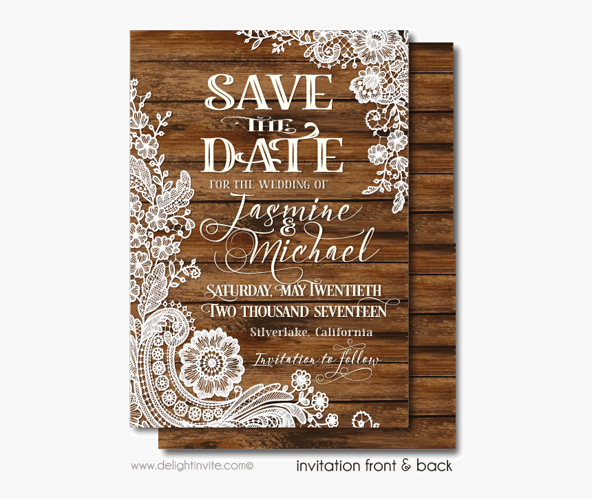 Clip Art Funny Save The Date Cards - Rustic Vintage Save The Date, HD Png Download, Free Download
