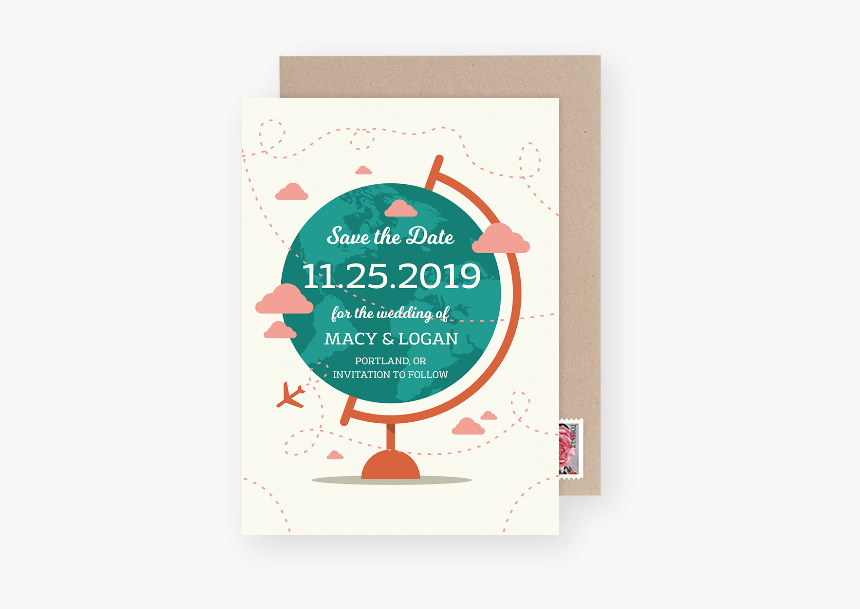 Postable1787 - Wedding Save The Date Cards Png, Transparent Png, Free Download