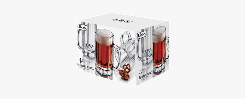 Libbey Heidelberg Beer Mug 4 Pc - Pint Glass, HD Png Download, Free Download