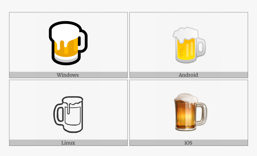 Beer Mug On Various Operating Systems, HD Png Download, Free Download