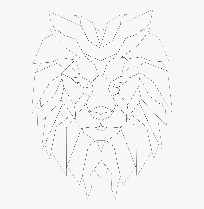 Lion Head Png Hd Transparent Lion Head Hd - Line Art, Png Download, Free Download