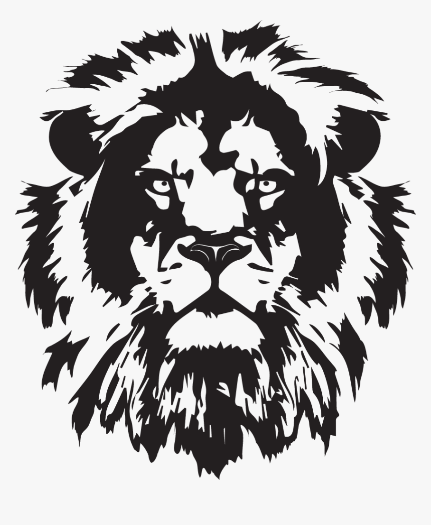 Transparent Lion Head Clipart - Lion Head Silhouette Png, Png Download, Free Download