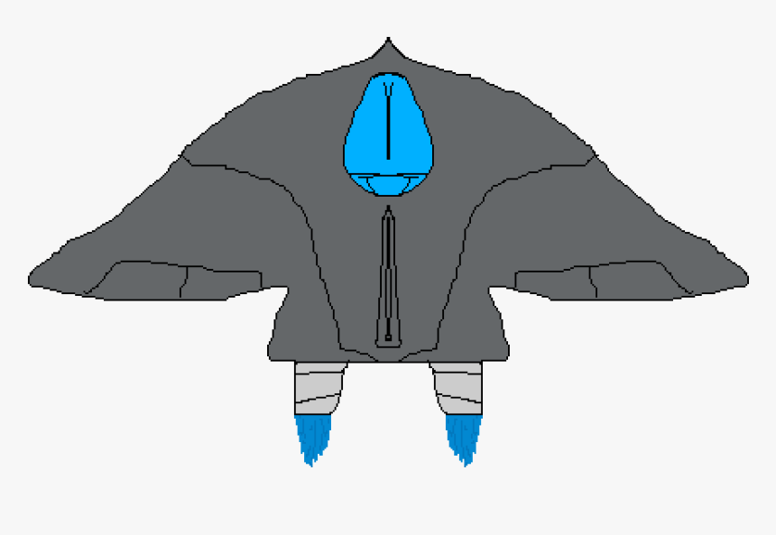 Transparent Fighter Jet Png - Futuristic Plane Pixel Art, Png Download, Free Download