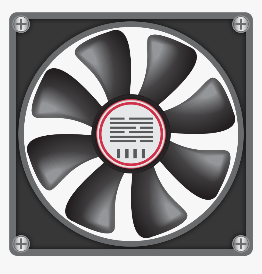 Big Computer Fan Png Clipart - Cpu Fan Clip Art, Transparent Png, Free Download