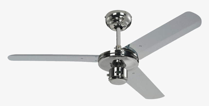 Chrome Ceiling Fan Transparent Image - Ceiling Fan Transparent Background, HD Png Download, Free Download