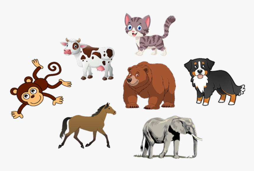 Transparent Cartoon Animals Png - Cartoon, Png Download - kindpng