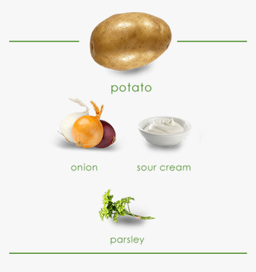 Image Shows Ingredients Which Include A Potato, Onion, - Potato, HD Png Download, Free Download