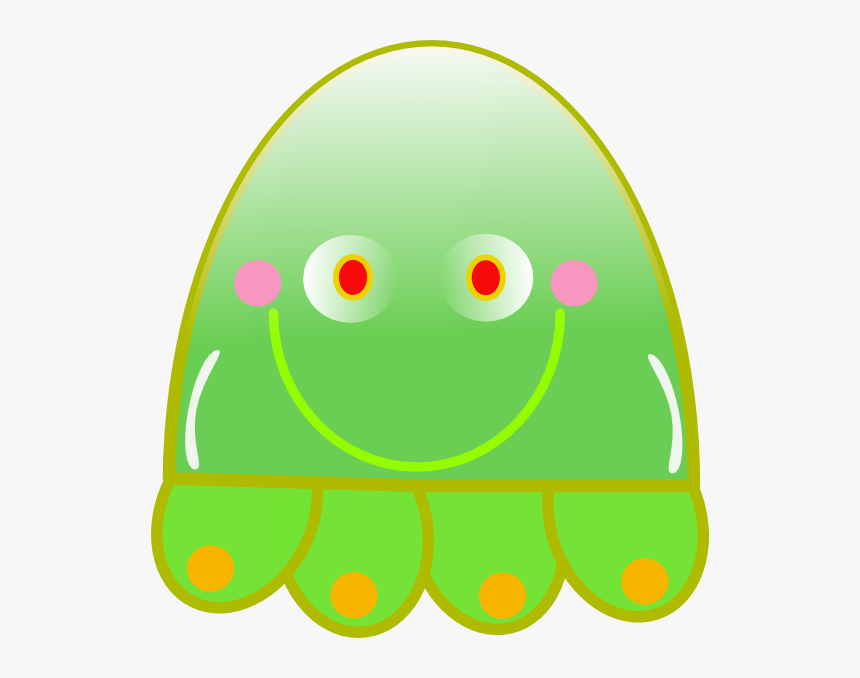 Jellyfish Svg Clip Arts - Pola Gambar Ubur Ubur, HD Png Download, Free Download