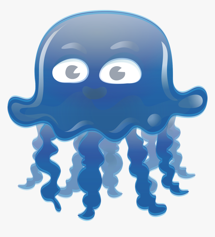 Jellyfish, Drawing, Vector, Sea Animal, Cartoon, Svg - Agua Viva Desenho Png, Transparent Png, Free Download