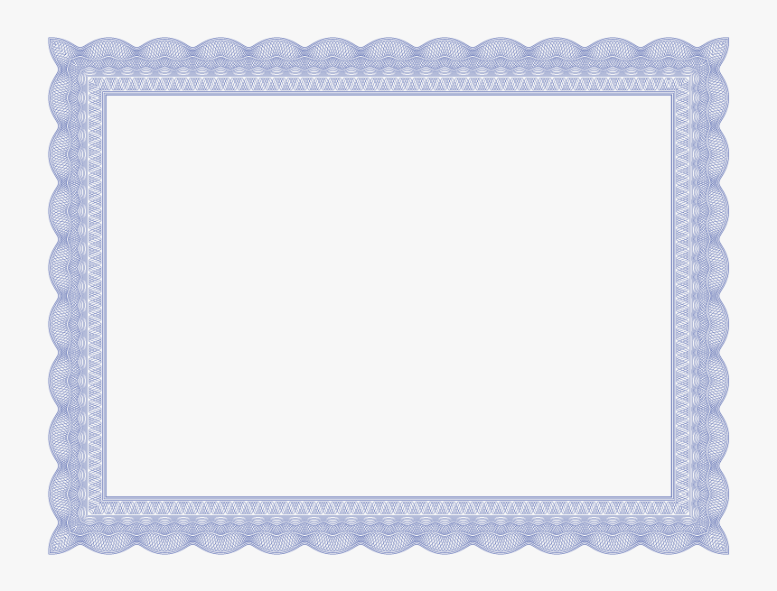 Blue Certificate Border Png, Transparent Png, Free Download