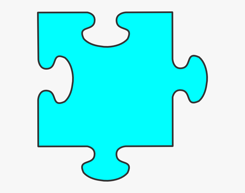 Puzzle Piece Clipart - Light Blue Puzzle Piece, HD Png Download, Free Download