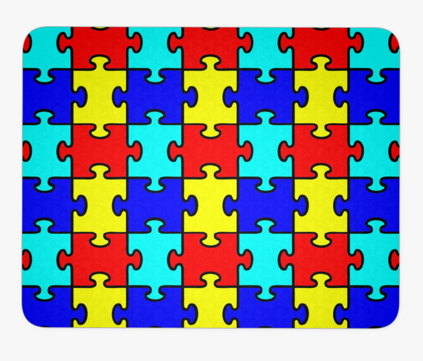 Autism Puzzle Pieces Rectangular Mousepad Autism Awareness - Puzzle Pieces Clip Art, HD Png Download, Free Download