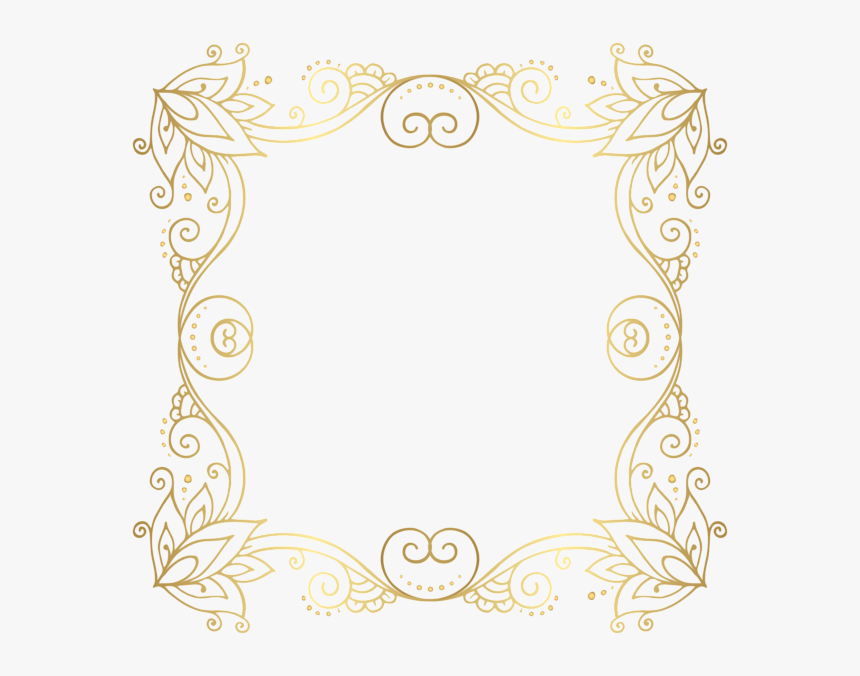 Graphic Royalty Free Download Gold Frame Png Clip Art - Designing Of Photo Frame, Transparent Png, Free Download