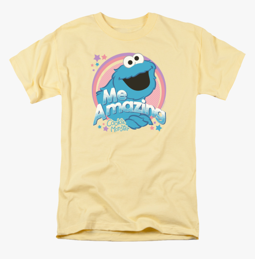 Me Amazing Cookie Monster Sesame Street T-shirt - Whale, HD Png Download, Free Download