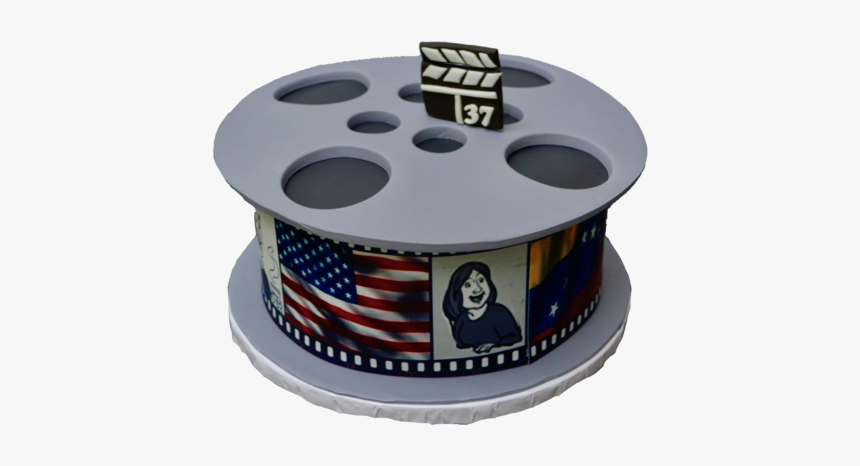 This Vanilla Movie Reel Cake Was 100% Edible - Flag Of The United States, HD Png Download, Free Download