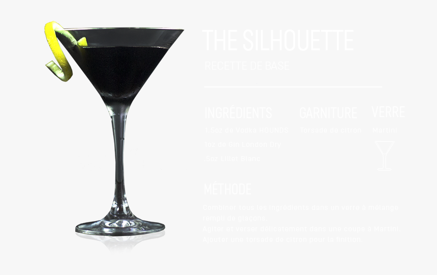 Transparent Martini Glass Silhouette Png - Black Cocktail Png, Png Download, Free Download