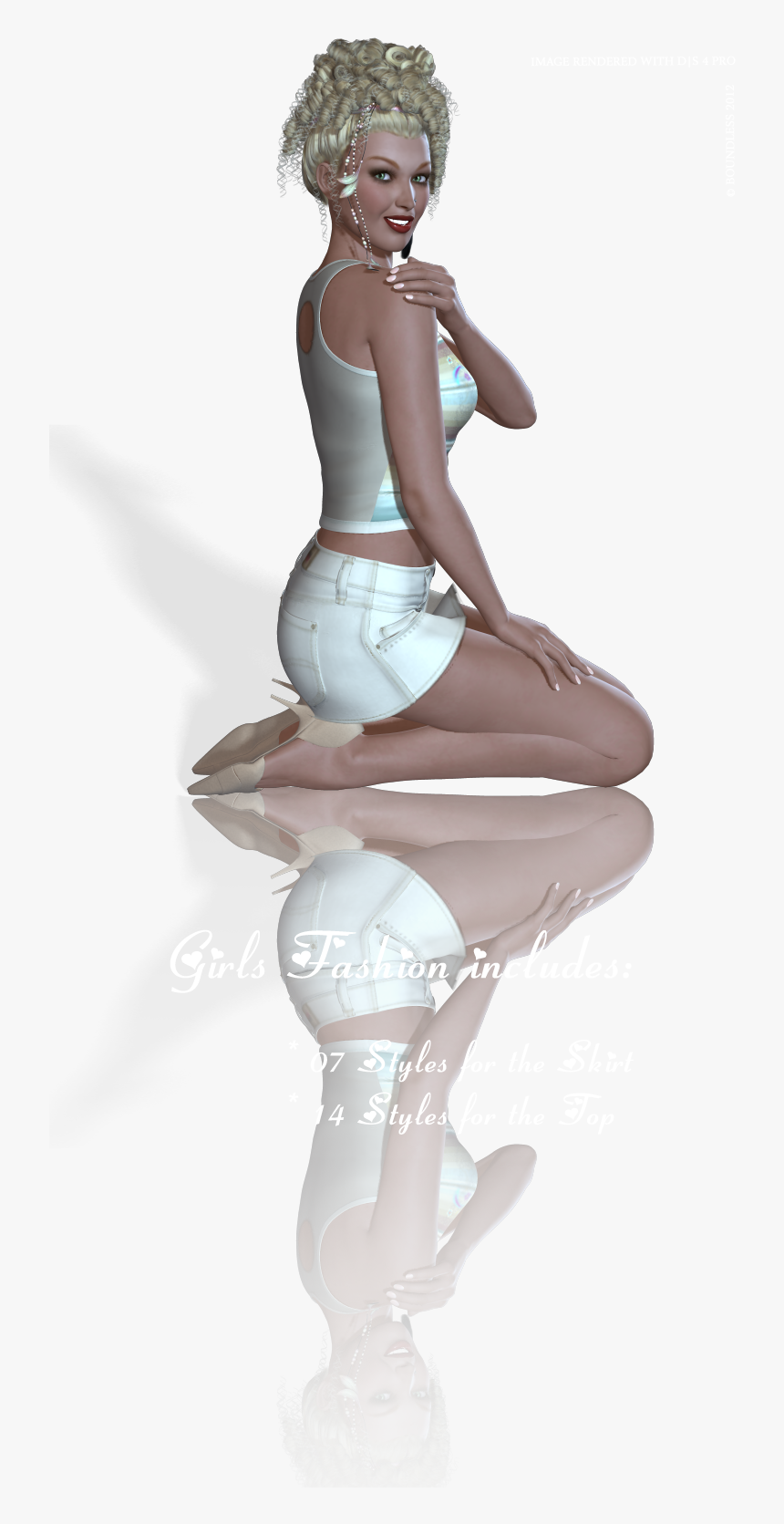 Girls Fashion For - 3d Hot Girls Png, Transparent Png, Free Download