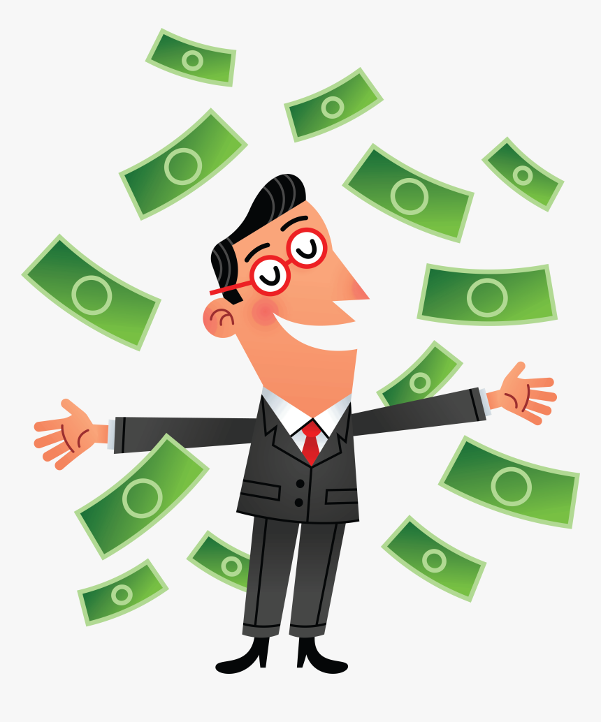 Money Raining Png - Welcome Animated Person, Transparent Png, Free Download