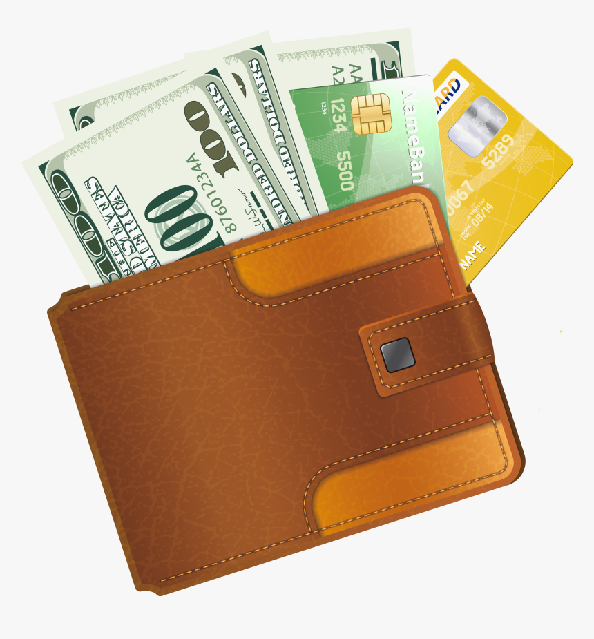 Wallet With Money Clipart, HD Png Download, Free Download
