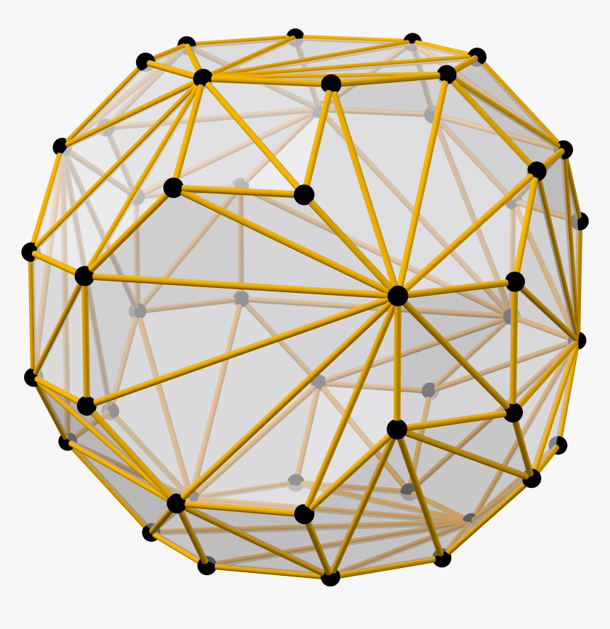 Truncated Cuboctahedron, Ball And Stick, Triangles - 3d Convex Hull, HD Png Download, Free Download