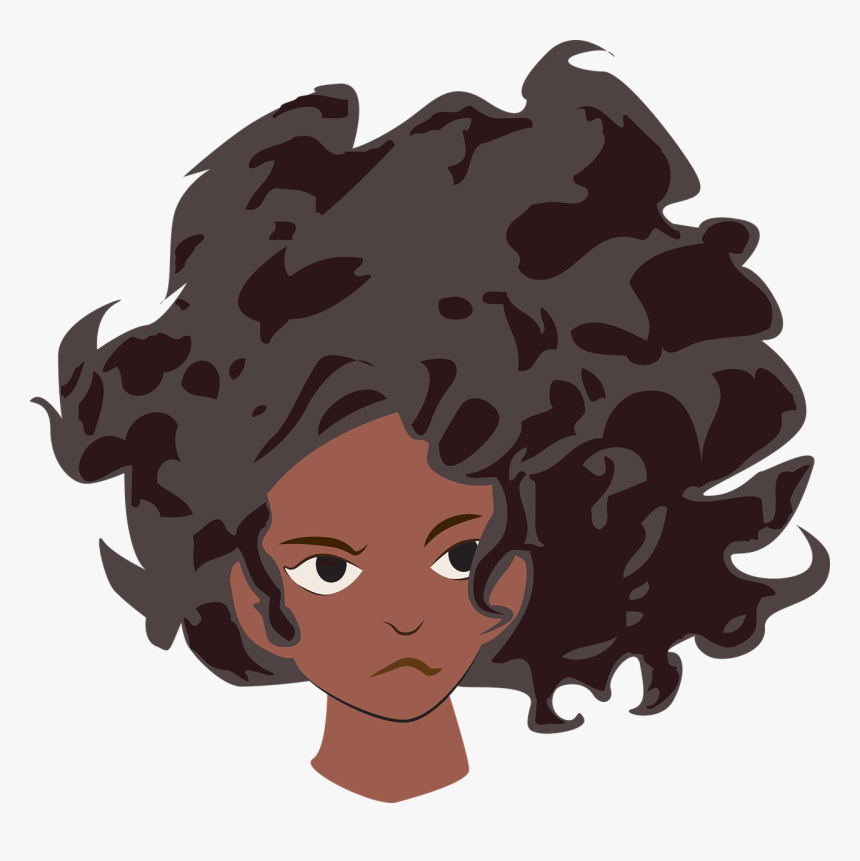 Black Woman Cartoon Head, HD Png Download, Free Download