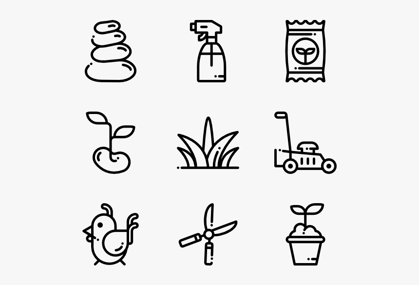 Gardening - Garden Icons, HD Png Download, Free Download