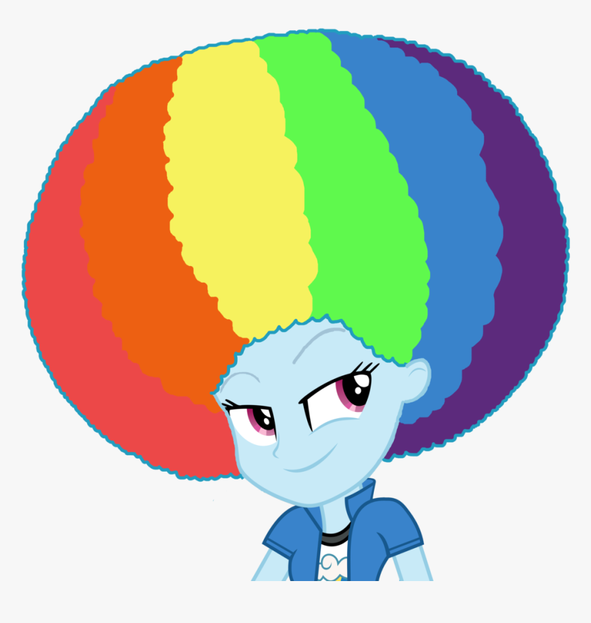 Afro Png Rainbow - Cartoon, Transparent Png, Free Download