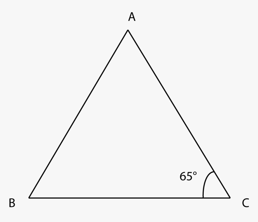 Transparent Angles Png - Isosceles Triangle With One Angle Given, Png Download, Free Download