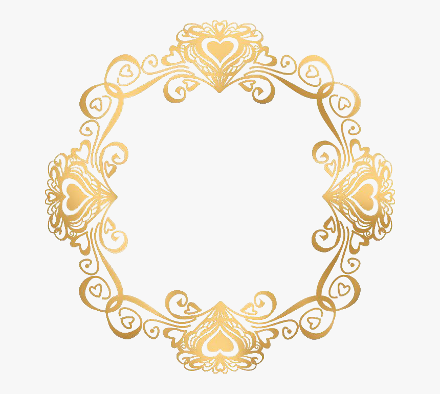 Transparent Wedding Invitation Clipart - Gold Wedding Border Png, Png Download, Free Download