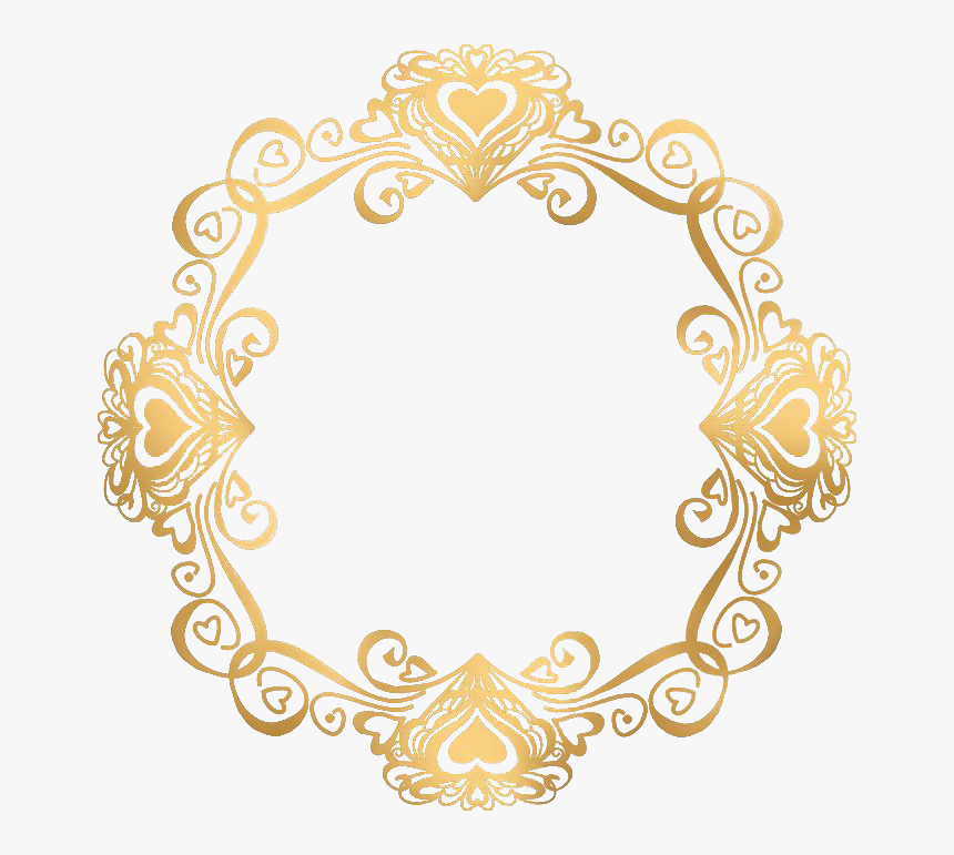 Transparent Wedding Invitation Clipart - Gold Wedding ...