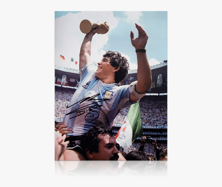 Maradona Holding The World Cup, HD Png Download, Free Download
