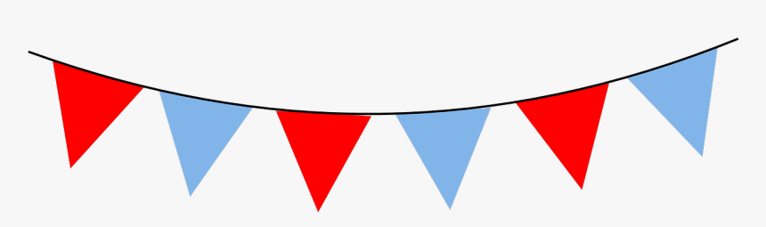 Red And Blue Bunting, HD Png Download, Free Download