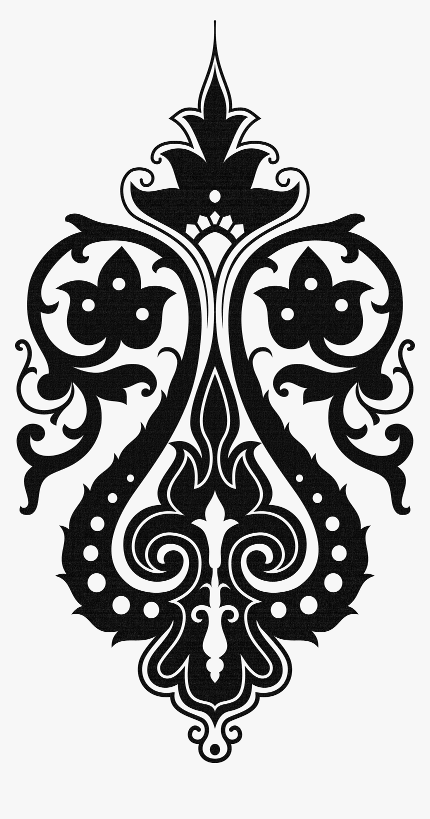 Transparent Moldura Arabesco Dourado Png - Black And White Symmetry, Png Download, Free Download